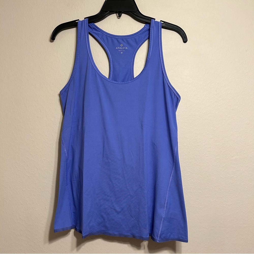 Athleta Tulip Chi Tank Baja Blue Size M
